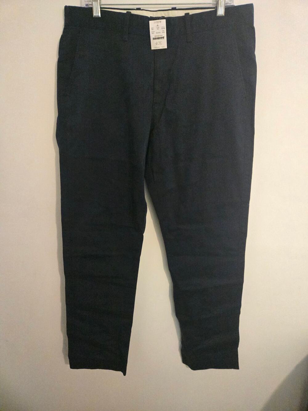 NWT Straight-fit flex chino pant 34x32 style H3186 navy blue mens.